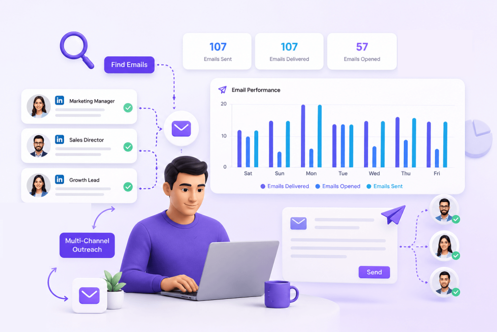 Find Emails and Expand to Multi-Channel Outreach