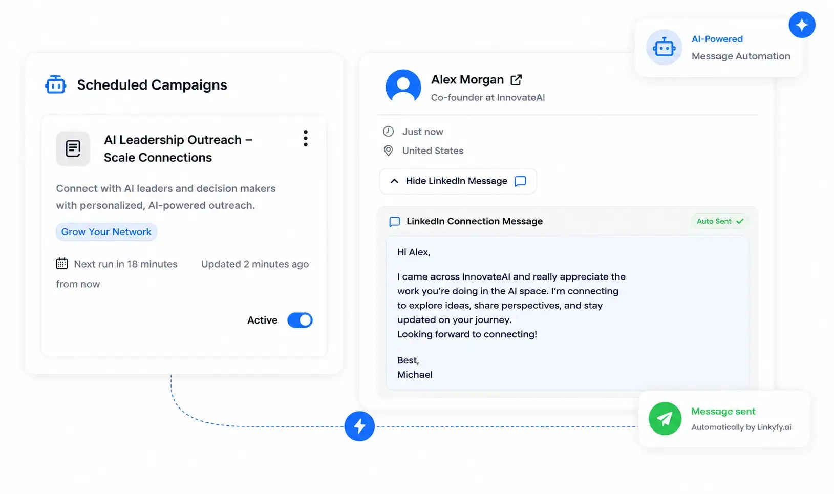 LinkedIn Message Automation with AI-Powered Personalization