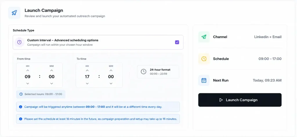 Launch Your Automated LinkedIn Messaging Campaign