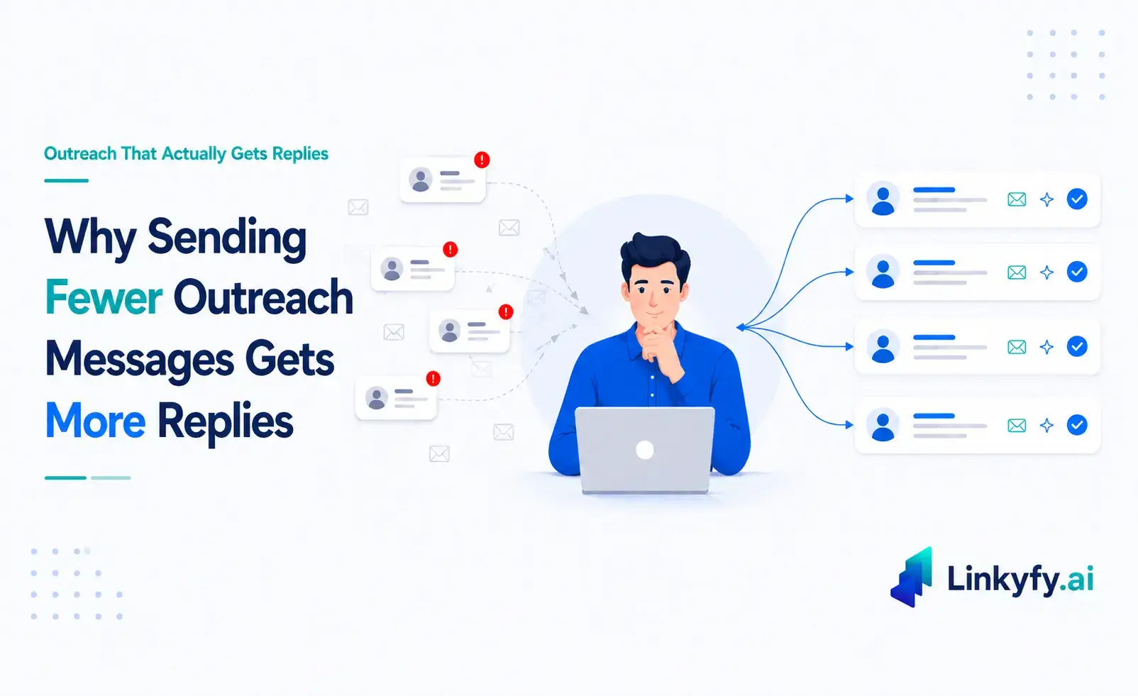 Why Sending Fewer Outreach Messages Gets More Replies
