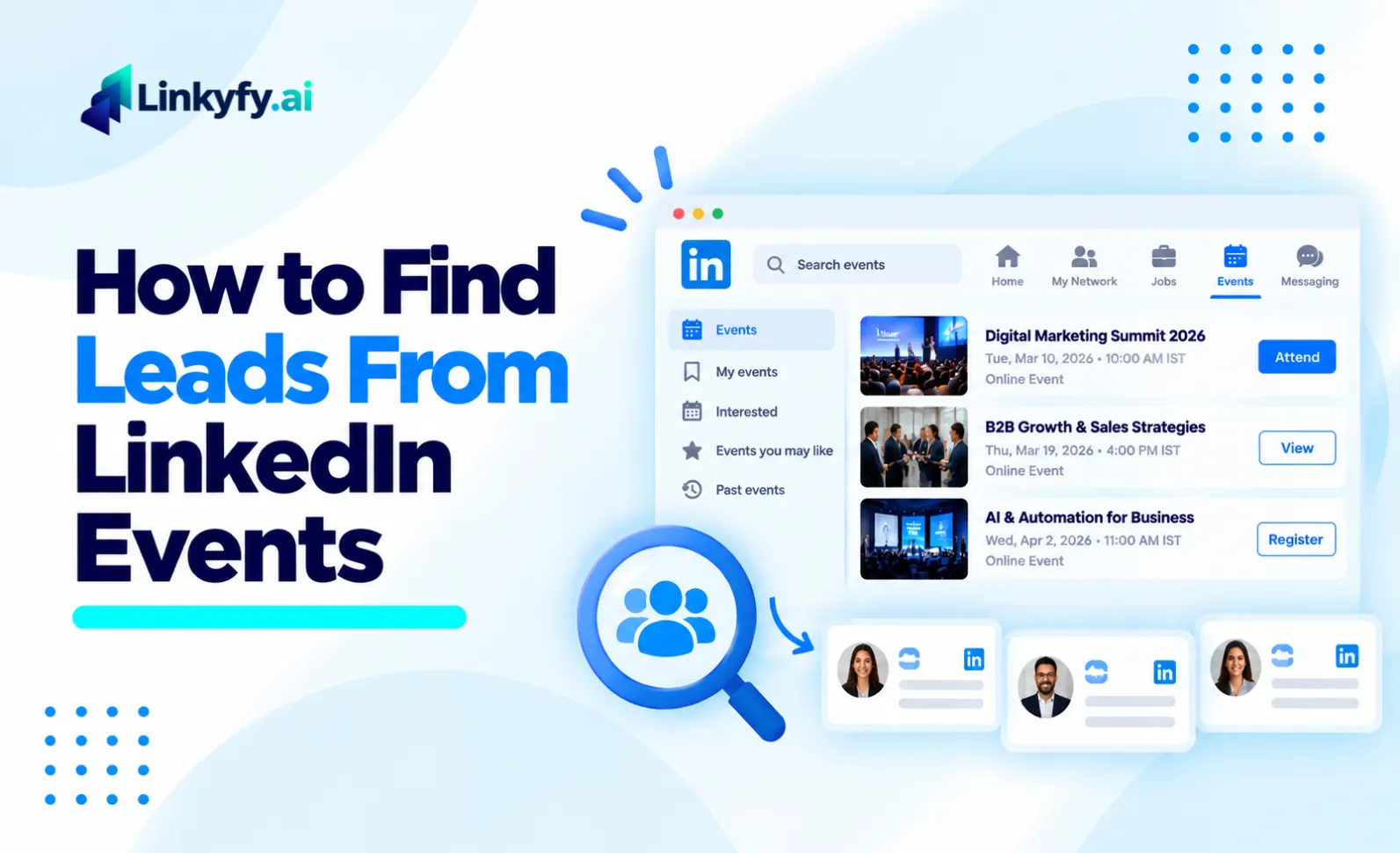 How to Find Leads From LinkedIn Events