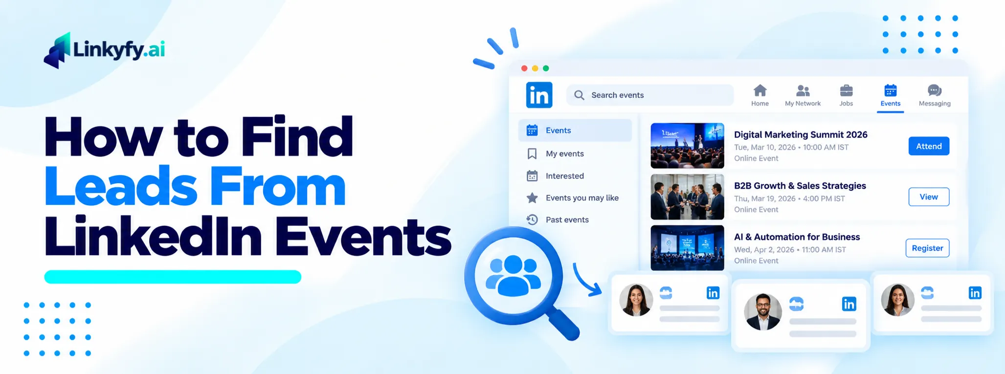 How to Find Leads From LinkedIn Events