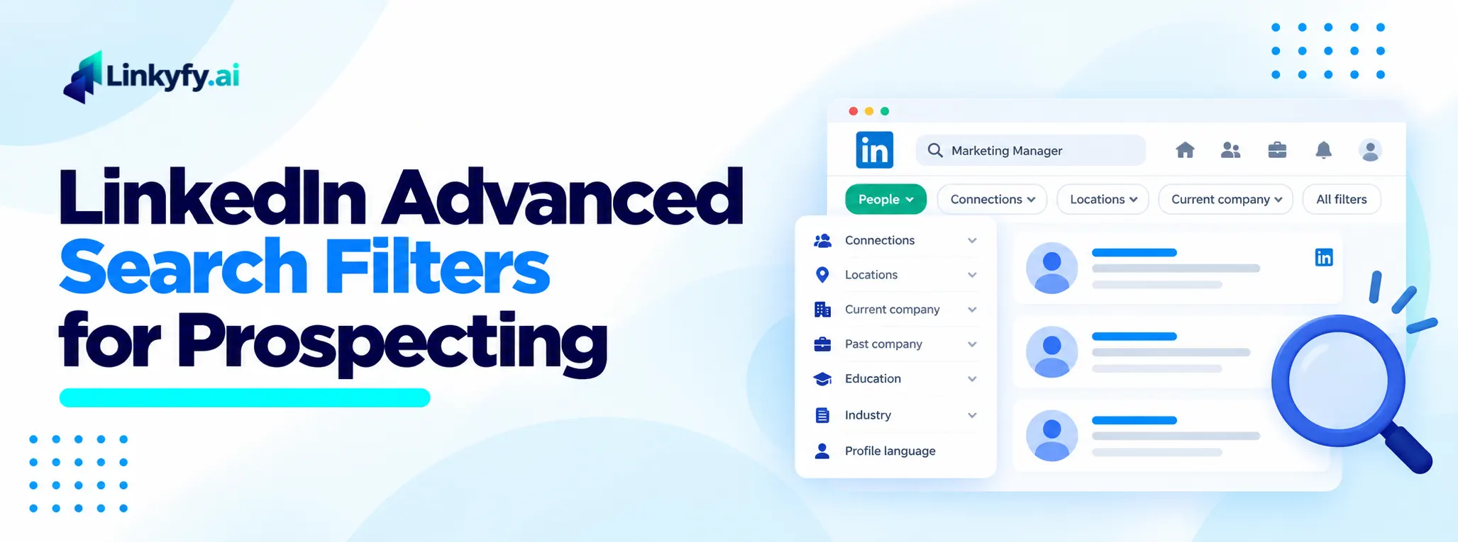 LinkedIn Advanced Search Filters for Prospecting banner image